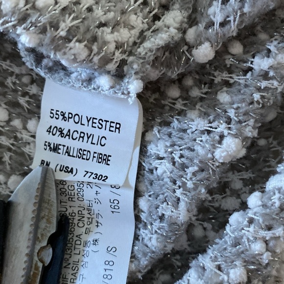 ZARA Trafaluc Textured Lightweight Sweater with Sparkle, Size S - Picture 4 of 7